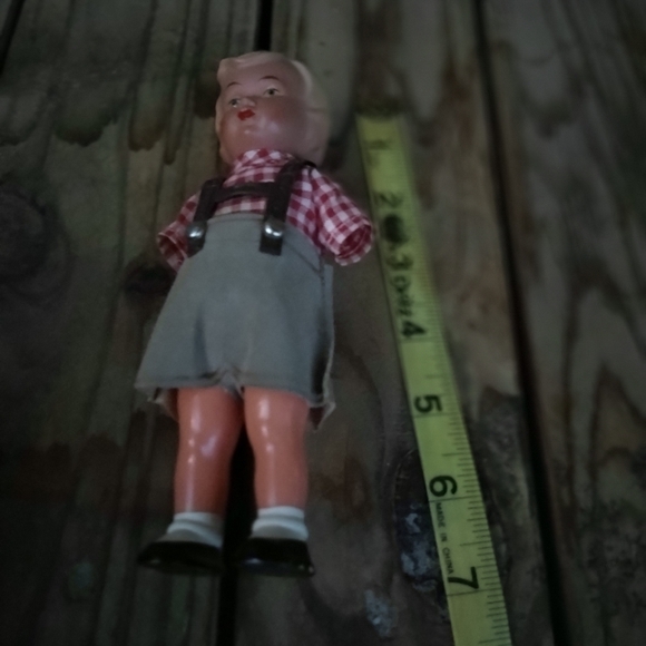 Vintage Celluloid Dancing German Boy Doll 1950s 50s Lederhosen - Picture 8 of 11